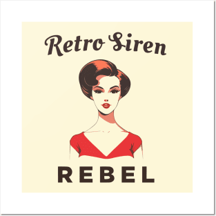 Retro Siren, Rebel Posters and Art